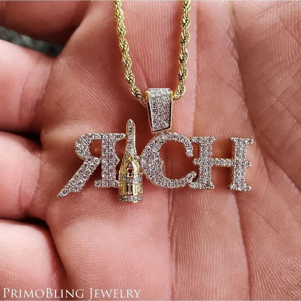 Two Tone RICH Necklace  - Picture 3 of 3